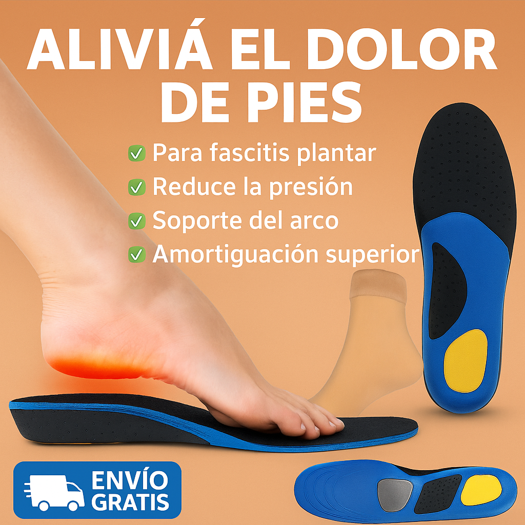 Plantillas Para Aliviar El Dolor De Pie FeetPRO™ - Ortopedicas para Fascitis Plantal 4x3 - Llevas 4 Pagas 3