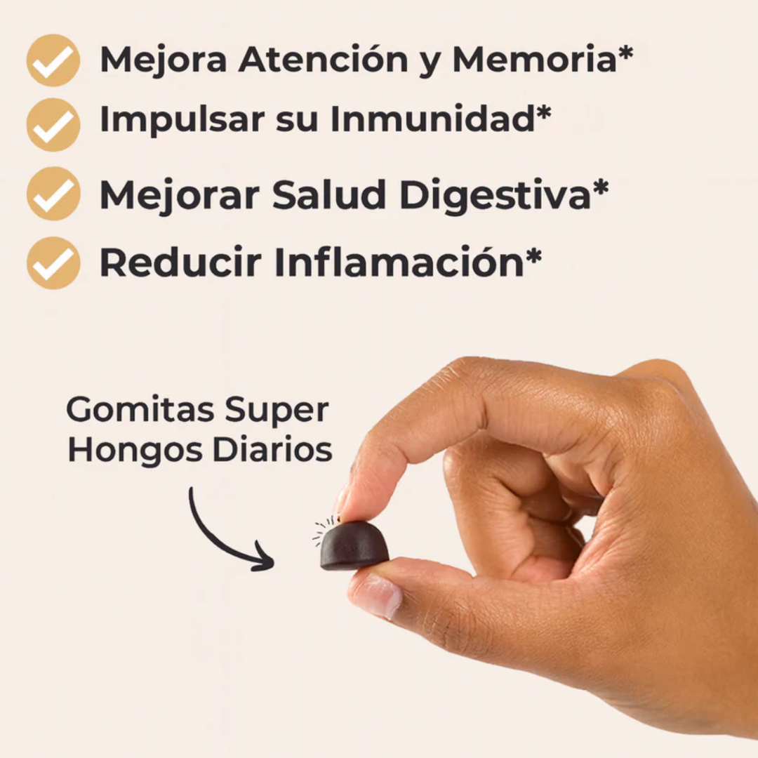 GOMITAS DE HONGOS NOOTROPICOS