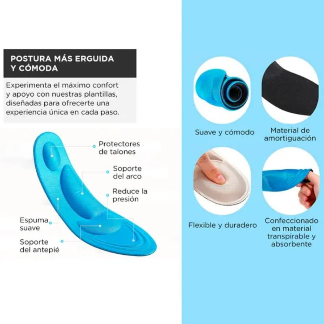 Plantillas Para Aliviar El Dolor De Pie FeetPRO™ - Ortopedicas para Fascitis Plantal 4x3 - Llevas 4 Pagas 3