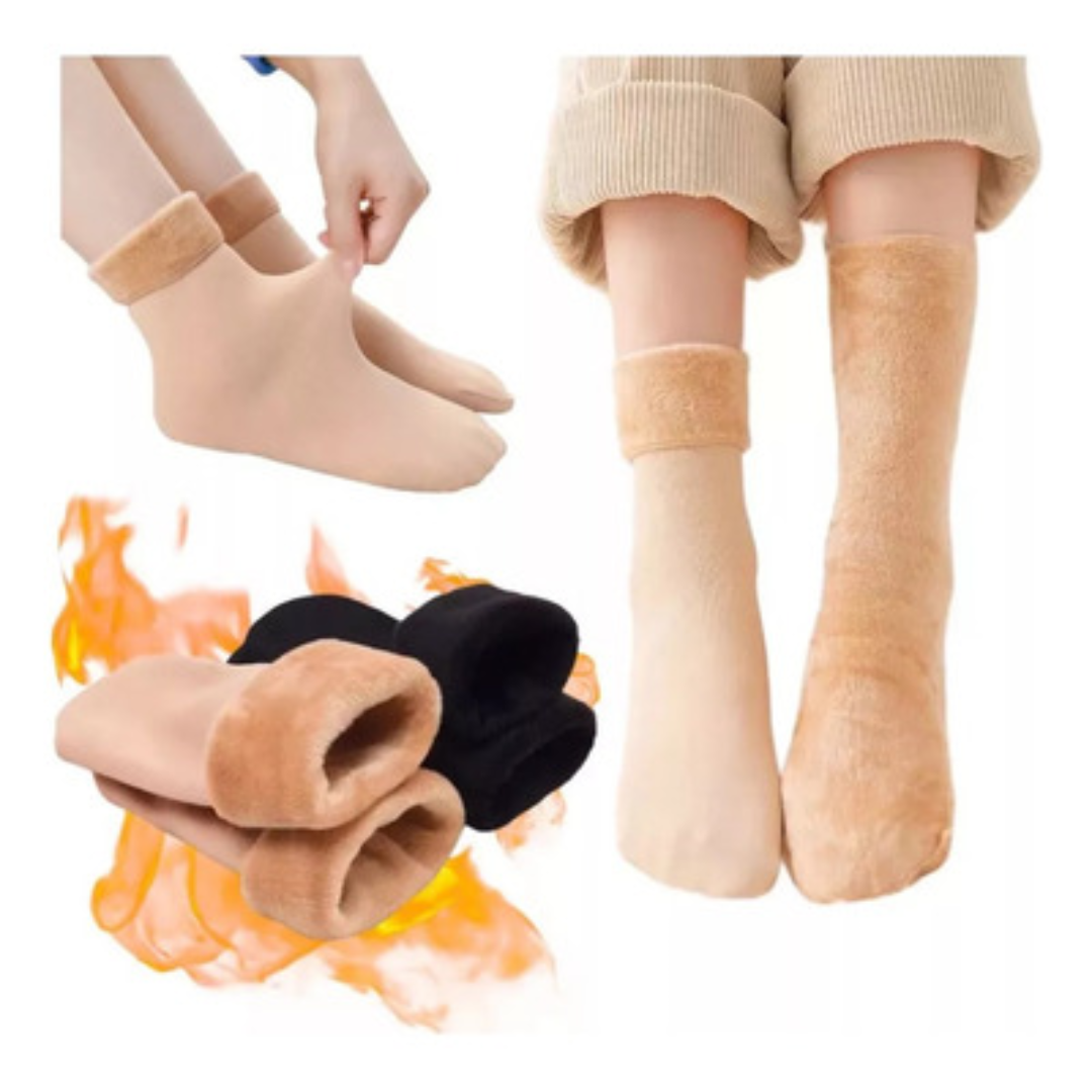Medias Térmicas Plush Importadas – ¡OFERTA 2x1!