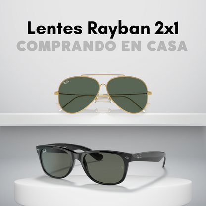 OFERTA 2X1! LENTES RAYBAN AVIATOR + WAYFARER DE REGALO
