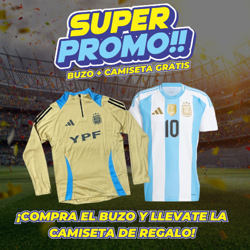 Buzo Copa America AFA 2024 + Camiseta Titular GRATIS