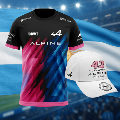Camiseta Franco Colapinto Alpine 2025 + Gorra de REGALO!