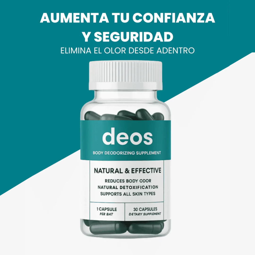 Deos™ Cápsulas - Neutraliza olores corporales desde la raíz