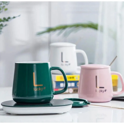 Calentador de Bebidas + Taza y Cuchara de Regalo